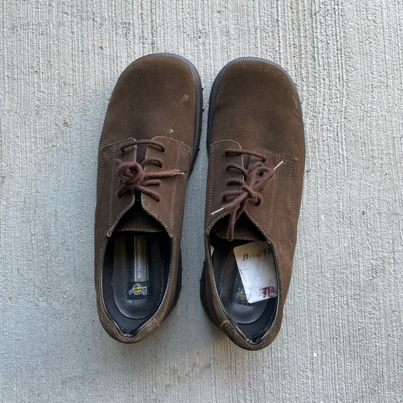 Dr Martens Oxford Suede Leather Shoes Y2K - Size 8 - Picture 2 of 7